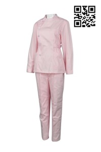 NU036 訂購護士制服套裝 供應純色護士裝 上下身套裝 網上下單護士制服 護士制服專營  醫護衫褲